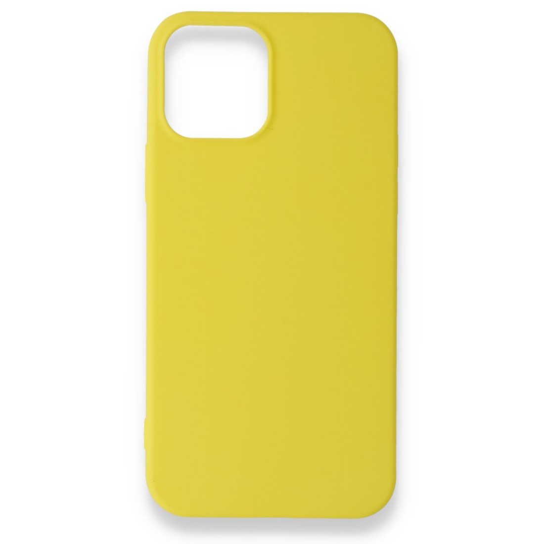  iPhone 12 Pro Kılıf First Silikon - Sarı