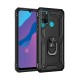  Huawei Y6P Kılıf Sofya Yüzüklü Silikon Kapak - Siyah