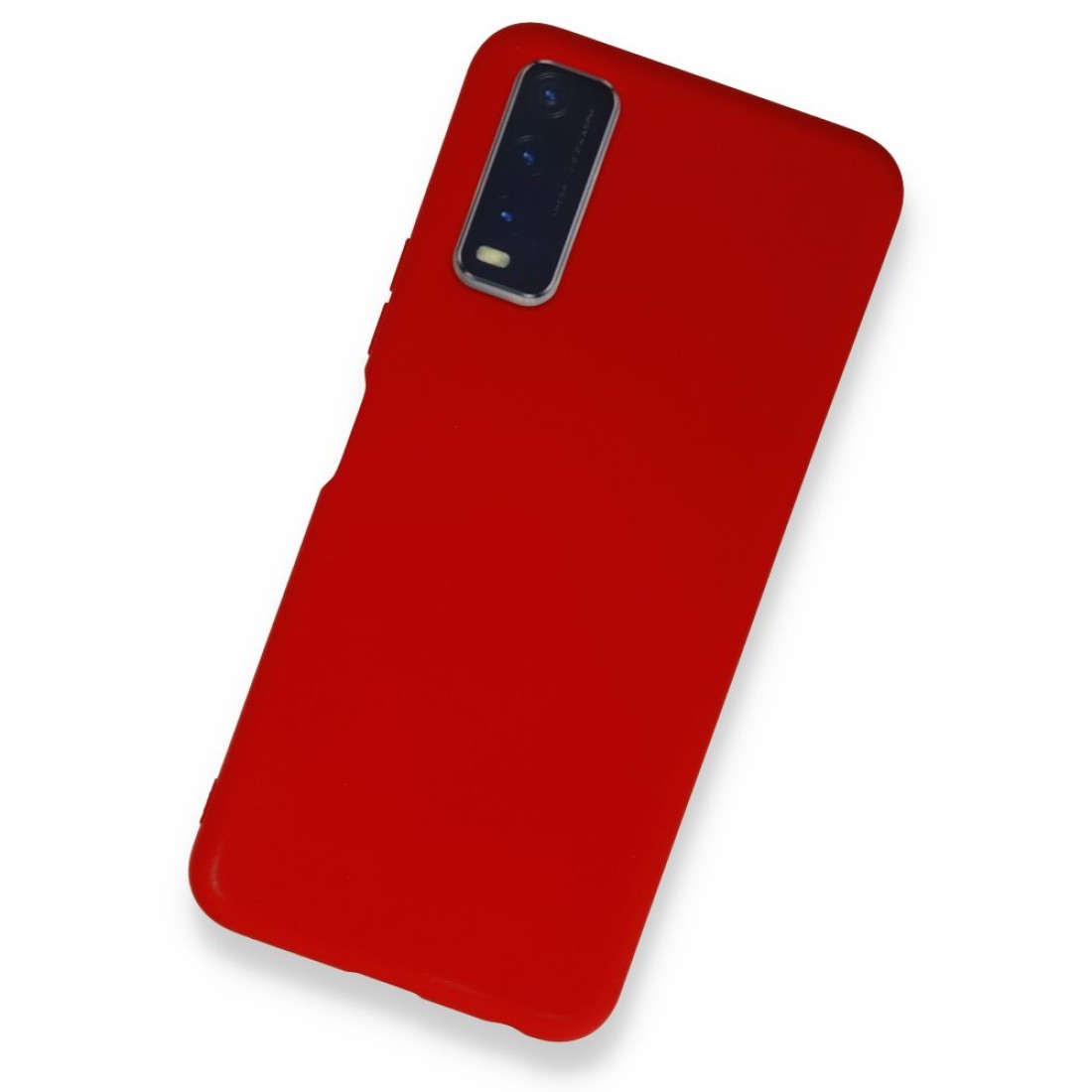  Vivo Y11S Kılıf Nano içi Kadife Silikon - Kırmızı
