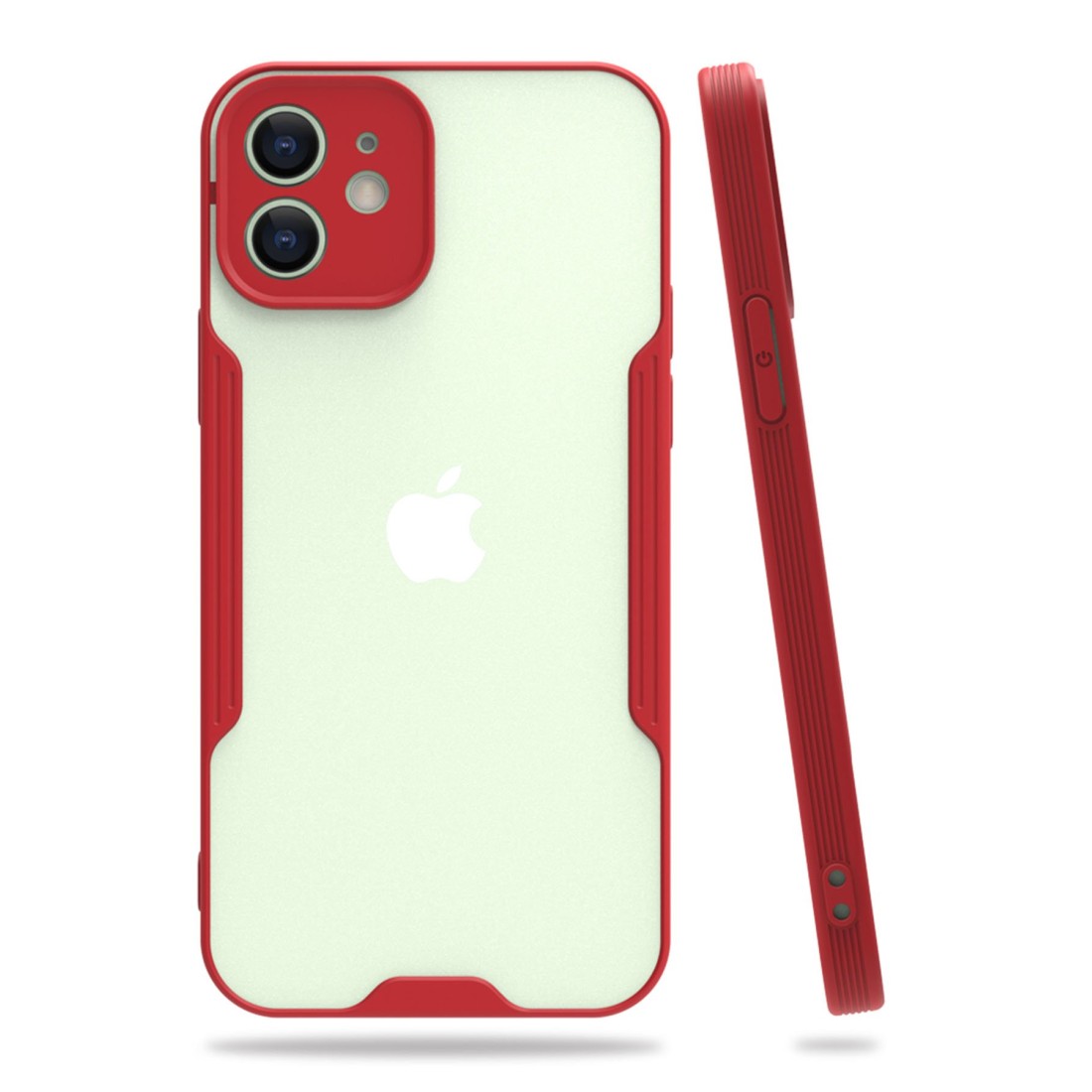 iPhone 12 Mini Kılıf Platin Silikon - Kırmızı iPhone 12 Mini Kılıf Platin Silikon - Kırmızı