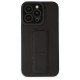  iPhone 14 Pro Kılıf Mega Standlı Silikon - Siyah