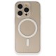  iPhone 13 Pro Max Kılıf Grand Magneticsafe Kapak - Beyaz