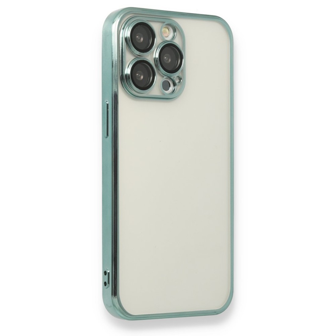  iPhone 14 Pro Kılıf Razer Lensli Silikon - Yeşil