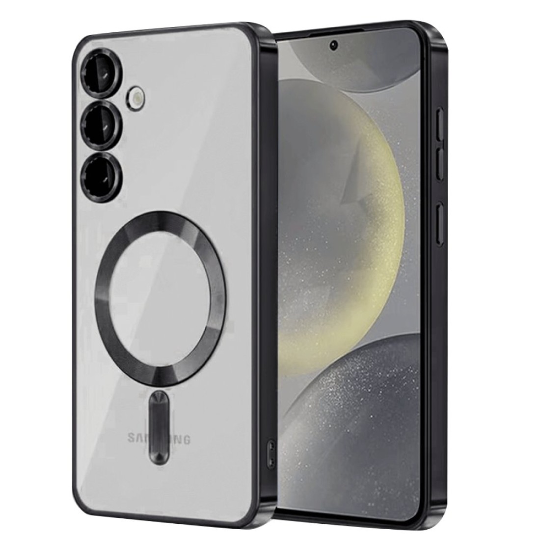  Samsung Galaxy S24 Kılıf Kross Magneticsafe Kapak - Siyah