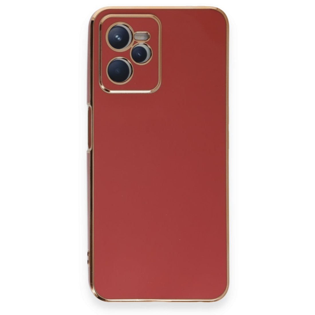  Realme C35 Kılıf Volet Silikon - Kırmızı