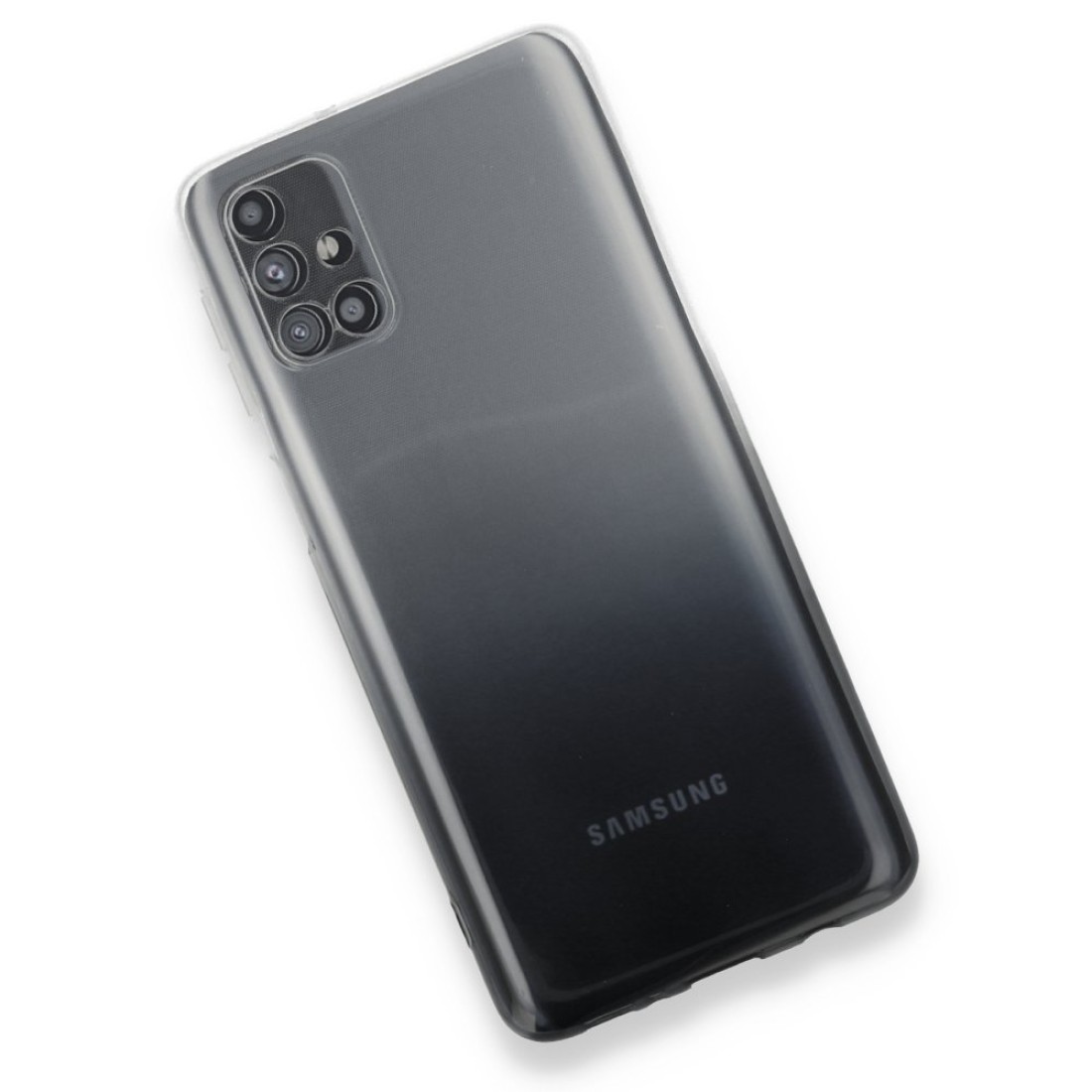  Samsung Galaxy M51 Kılıf Lüx Çift Renkli Silikon - Siyah