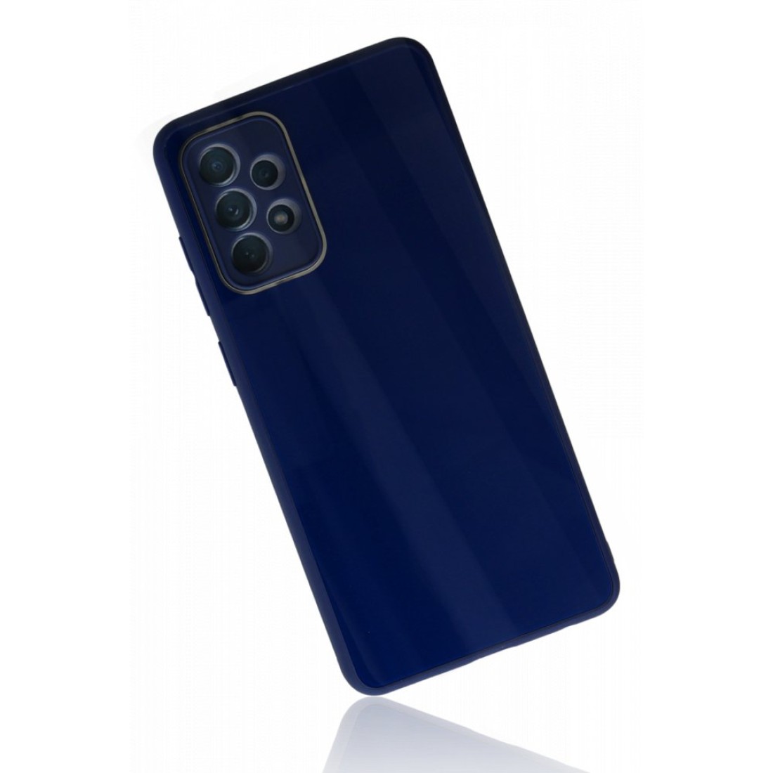  Samsung Galaxy A53 5G Kılıf Glass Kapak - Lacivert
