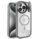 iPhone 15 Pro Max Kılıf Teleskop Lens Magsafe Silikon Kapak - Titan Gri iPhone 15 Pro Max Kılıf Teleskop Lens Magsafe Silikon Kapak - Titan Gri