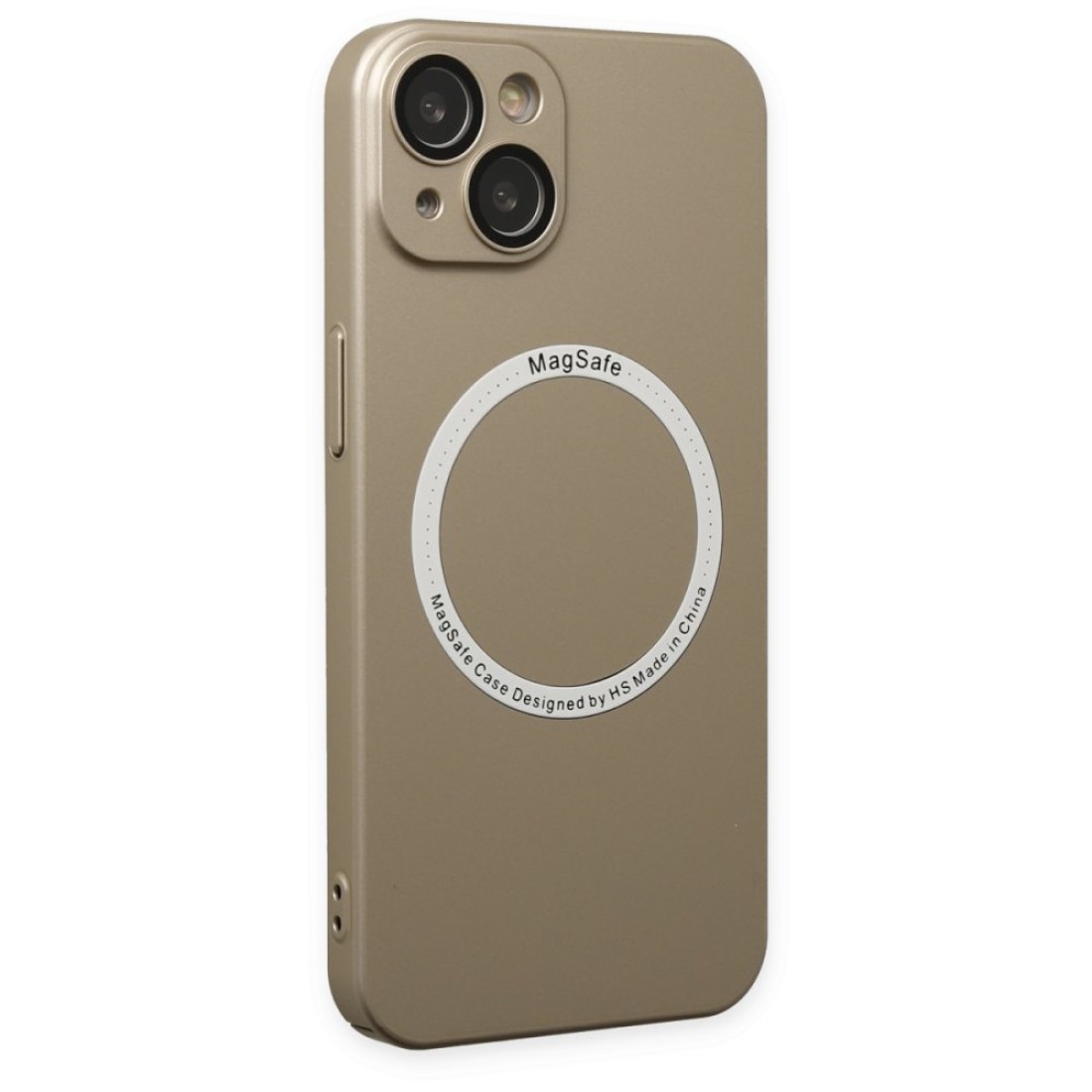  iPhone 13 Kılıf Jack Magneticsafe Lens Silikon - Gold