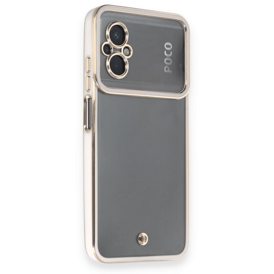  Xiaomi Poco M5 Kılıf Liva Lens Silikon - Beyaz