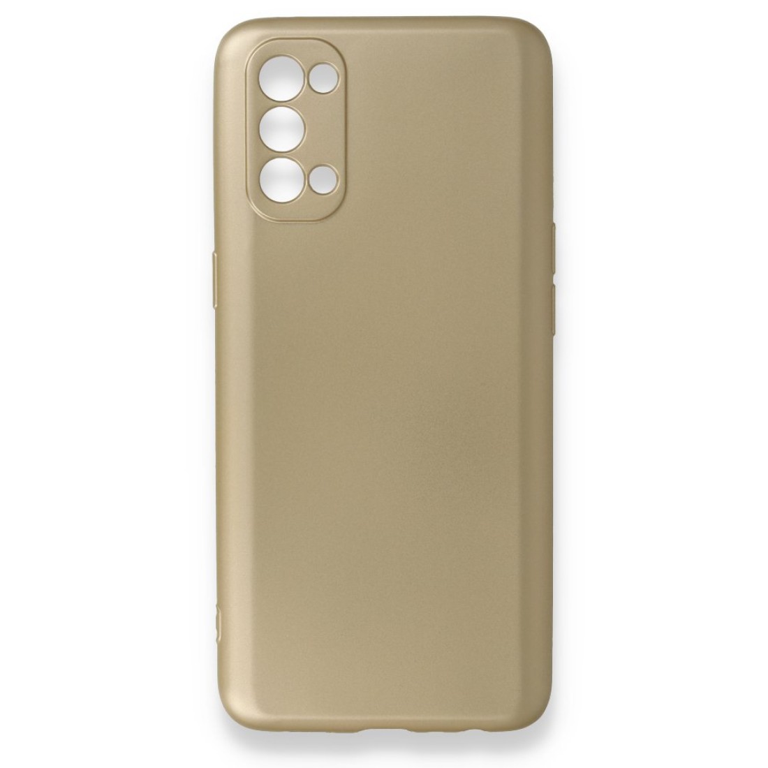  Oppo Reno 4 Kılıf First Silikon - Gold