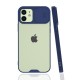  iPhone 12 Kılıf Platin Kamera Koruma Silikon - Lacivert
