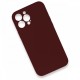  iPhone 13 Pro Max Kılıf Lansman Legant Silikon - Bordo