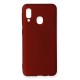  Samsung Galaxy A20E Kılıf First Silikon - Bordo