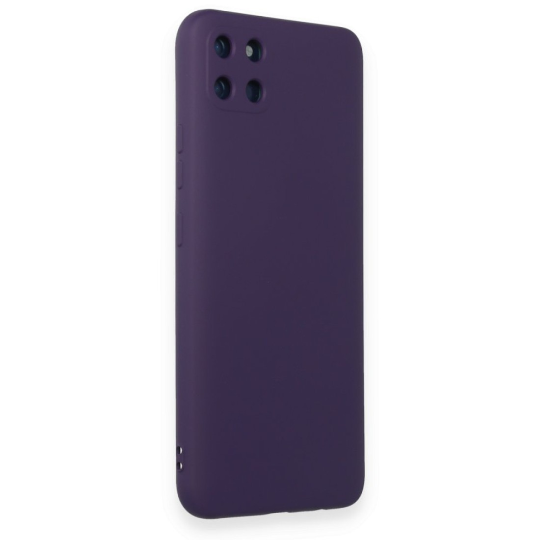  Realme C11 Kılıf Nano içi Kadife Silikon - Mor