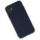 iPhone 12 Mini Kılıf Nano içi Kadife Silikon - Lacivert iPhone 12 Mini Kılıf Nano içi Kadife Silikon - Lacivert