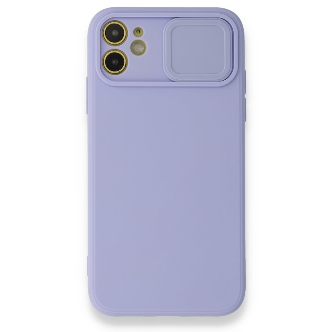  iPhone 12 Mini Kılıf Color Lens Silikon - Mor