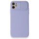 iPhone 12 Mini Kılıf Color Lens Silikon - Mor iPhone 12 Mini Kılıf Color Lens Silikon - Mor