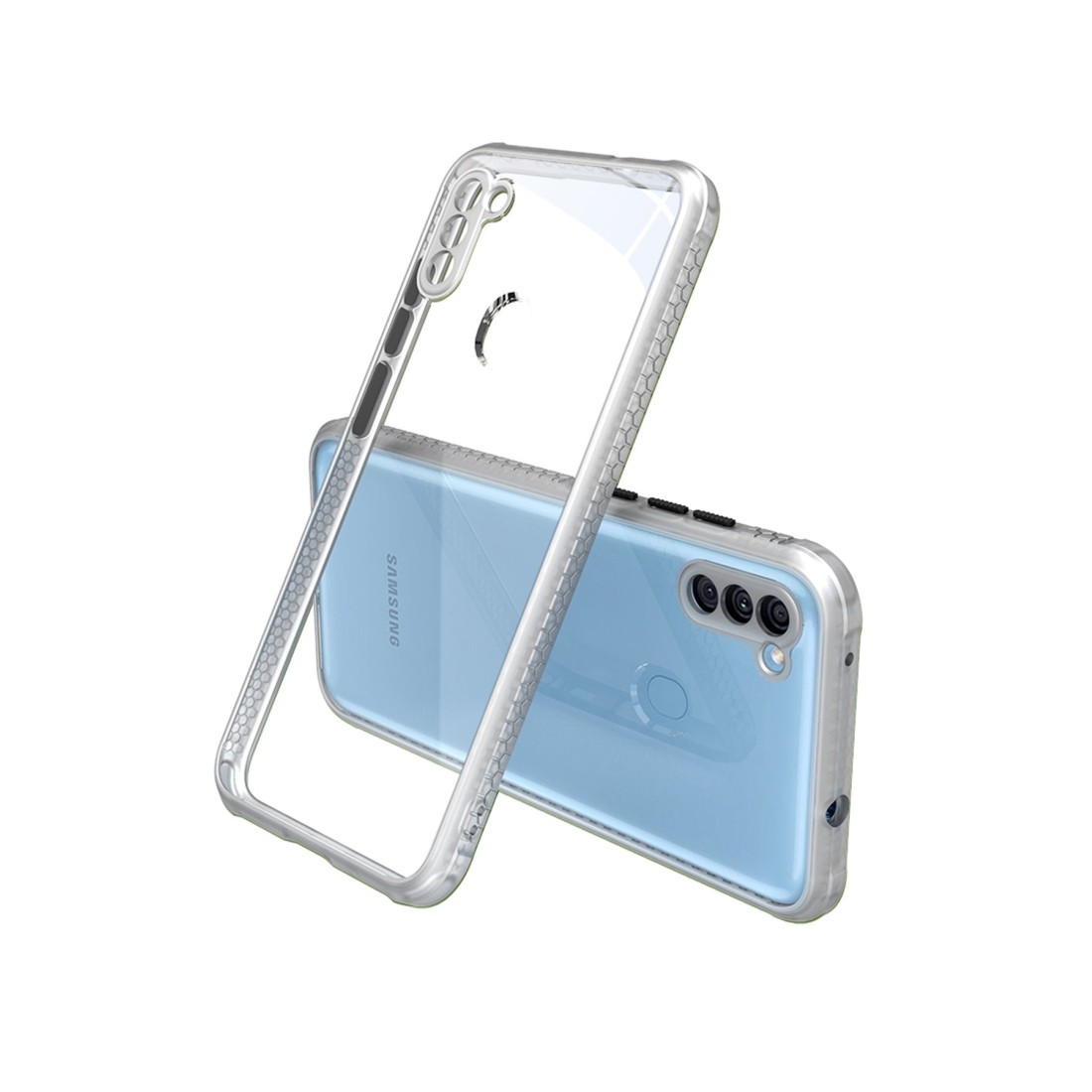 Samsung Galaxy M11 Kılıf Miami Şeffaf Silikon - Şeffaf Samsung Galaxy M11 Kılıf Miami Şeffaf Silikon - Şeffaf