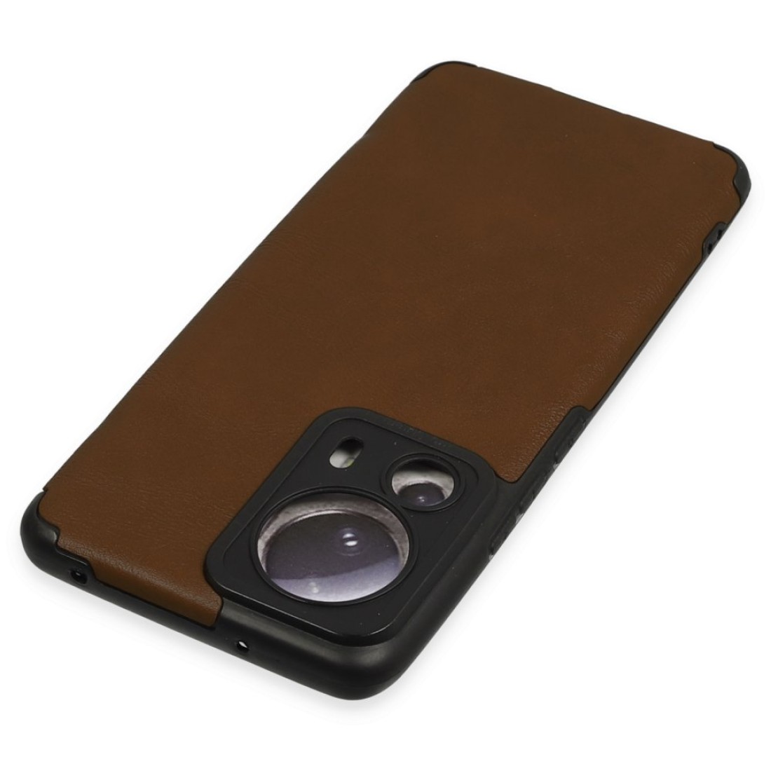Xiaomi Mi 13 Lite Kılıf Loop Deri Silikon - Kahverengi Xiaomi Mi 13 Lite Kılıf Loop Deri Silikon - Kahverengi