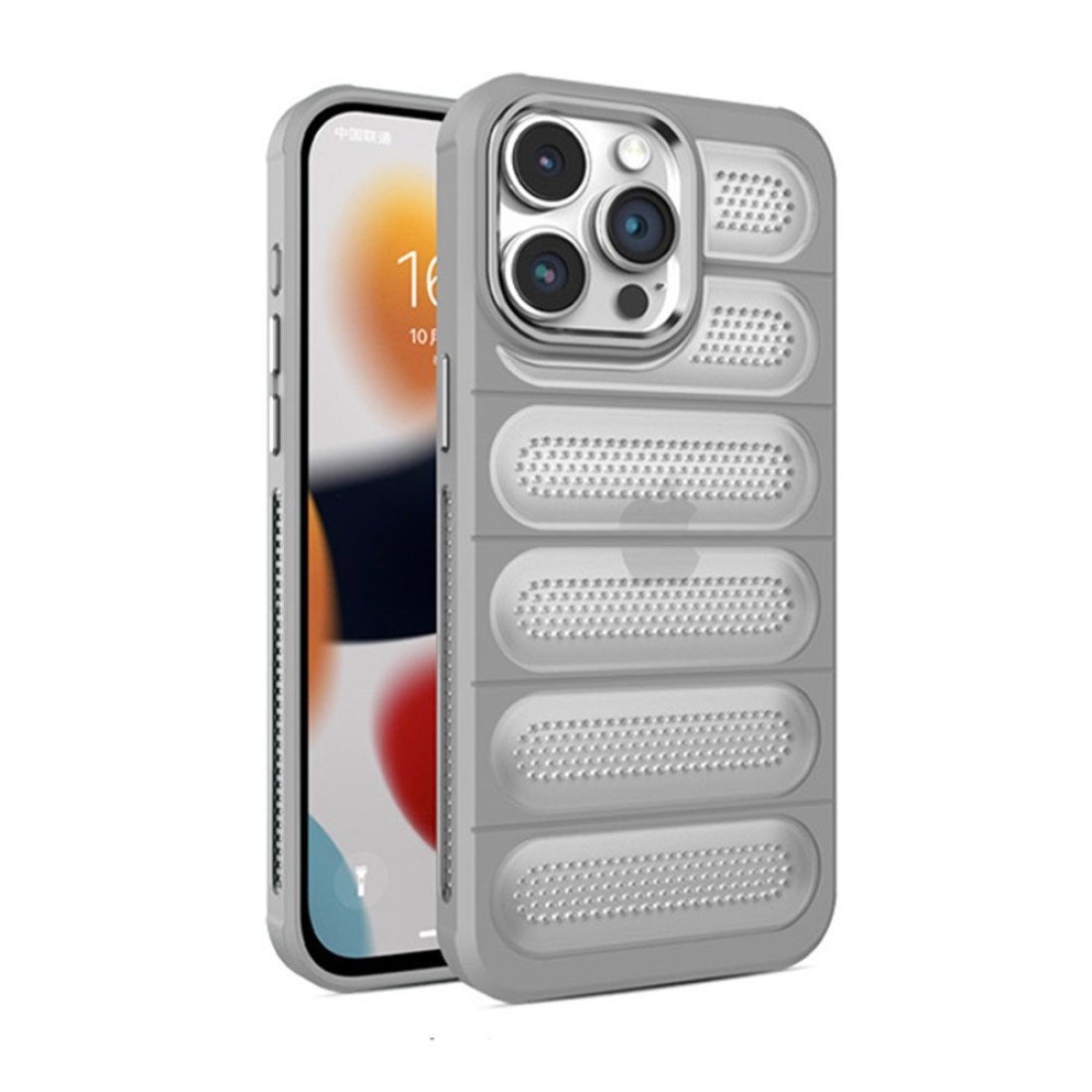 iPhone 14 Pro Kılıf Airmax Silikon Kapak - Titan Gri