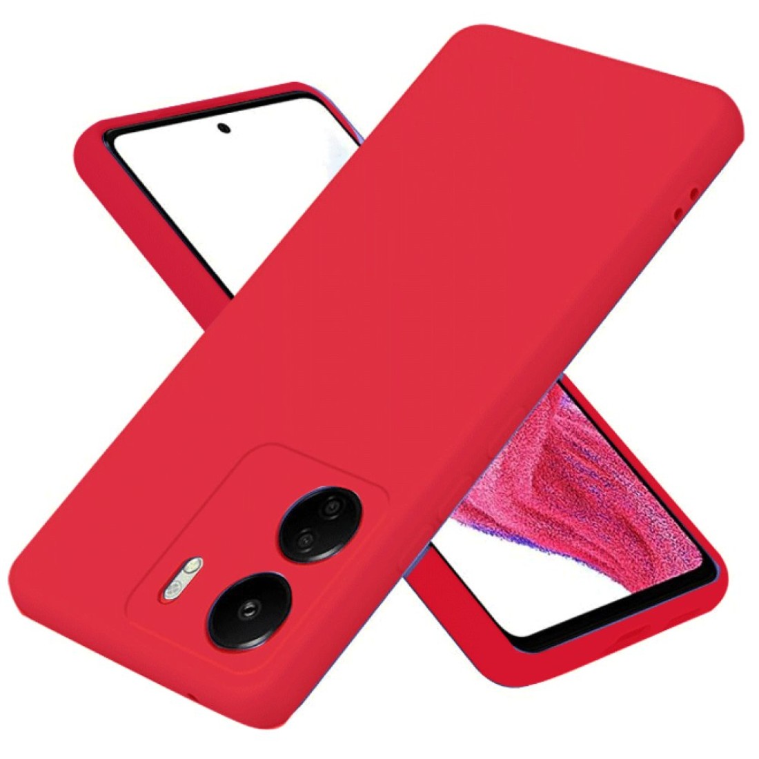  Xiaomi Redmi 13C Kılıf First Silikon - Kırmızı