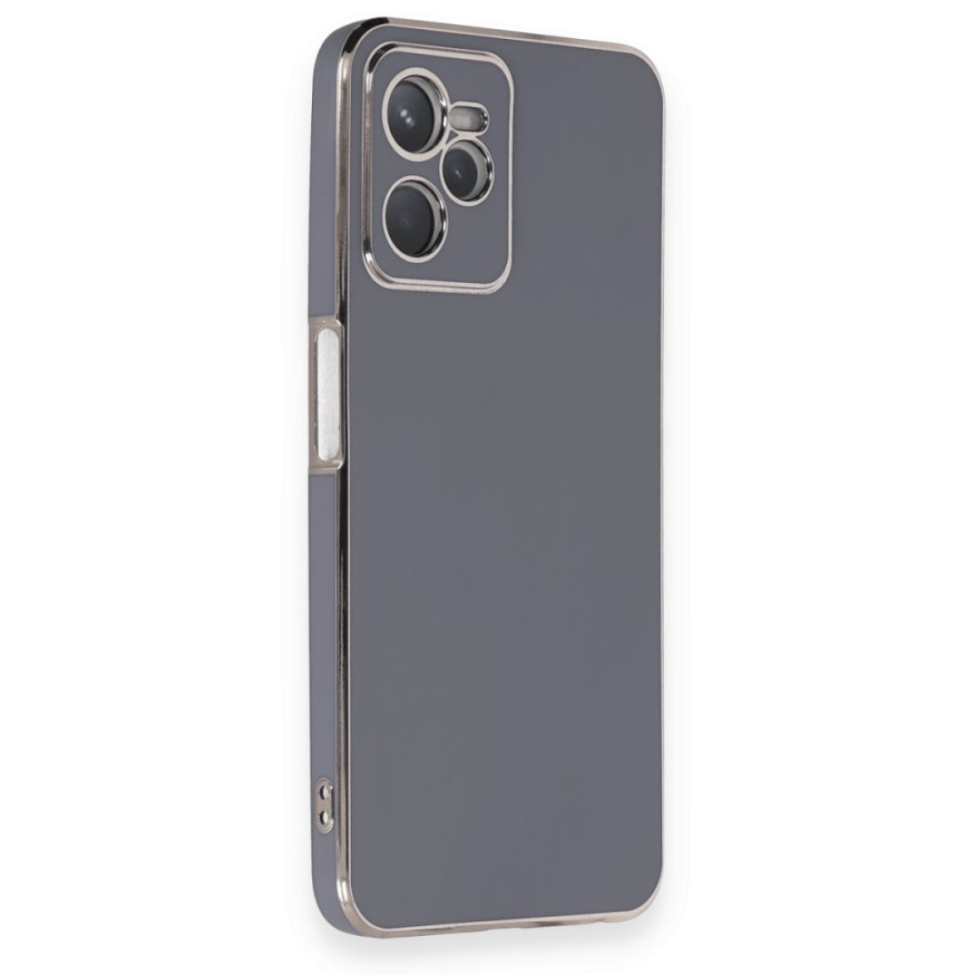  Realme C35 Kılıf Volet Silikon - Mavi