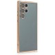  Samsung Galaxy S22 Ultra Kılıf Razer Lensli Silikon - Gold