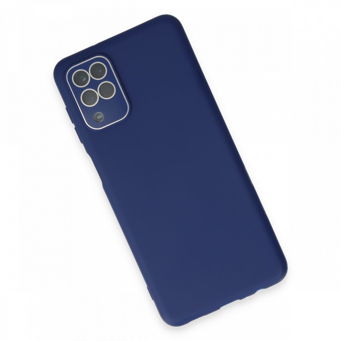 Samsung Galaxy M32 Kılıf Lansman Glass Kapak - Sky Blue Samsung Galaxy M32 Kılıf Lansman Glass Kapak - Sky Blue