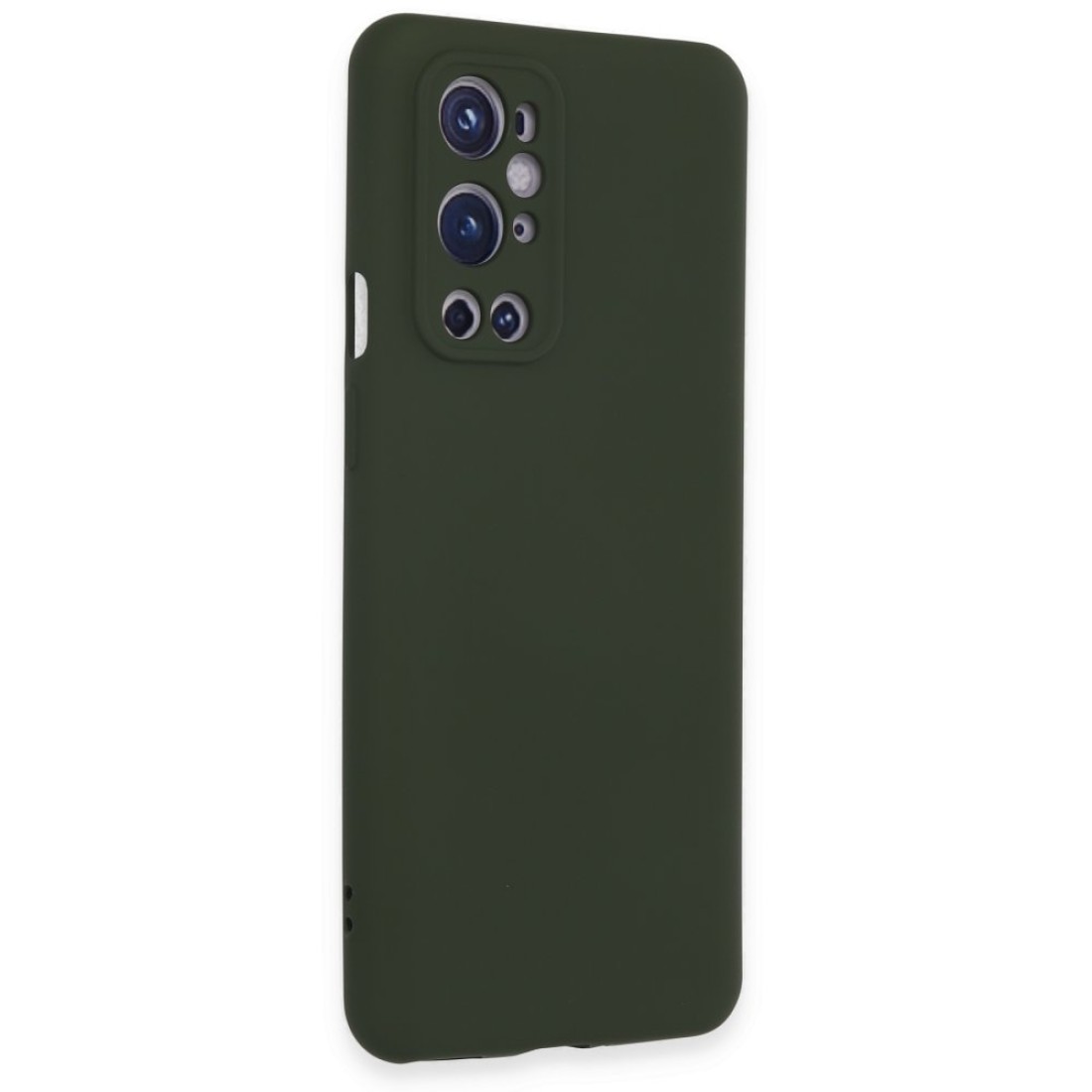  One Plus 9 Pro Kılıf Nano içi Kadife Silikon - Koyu Yeşil