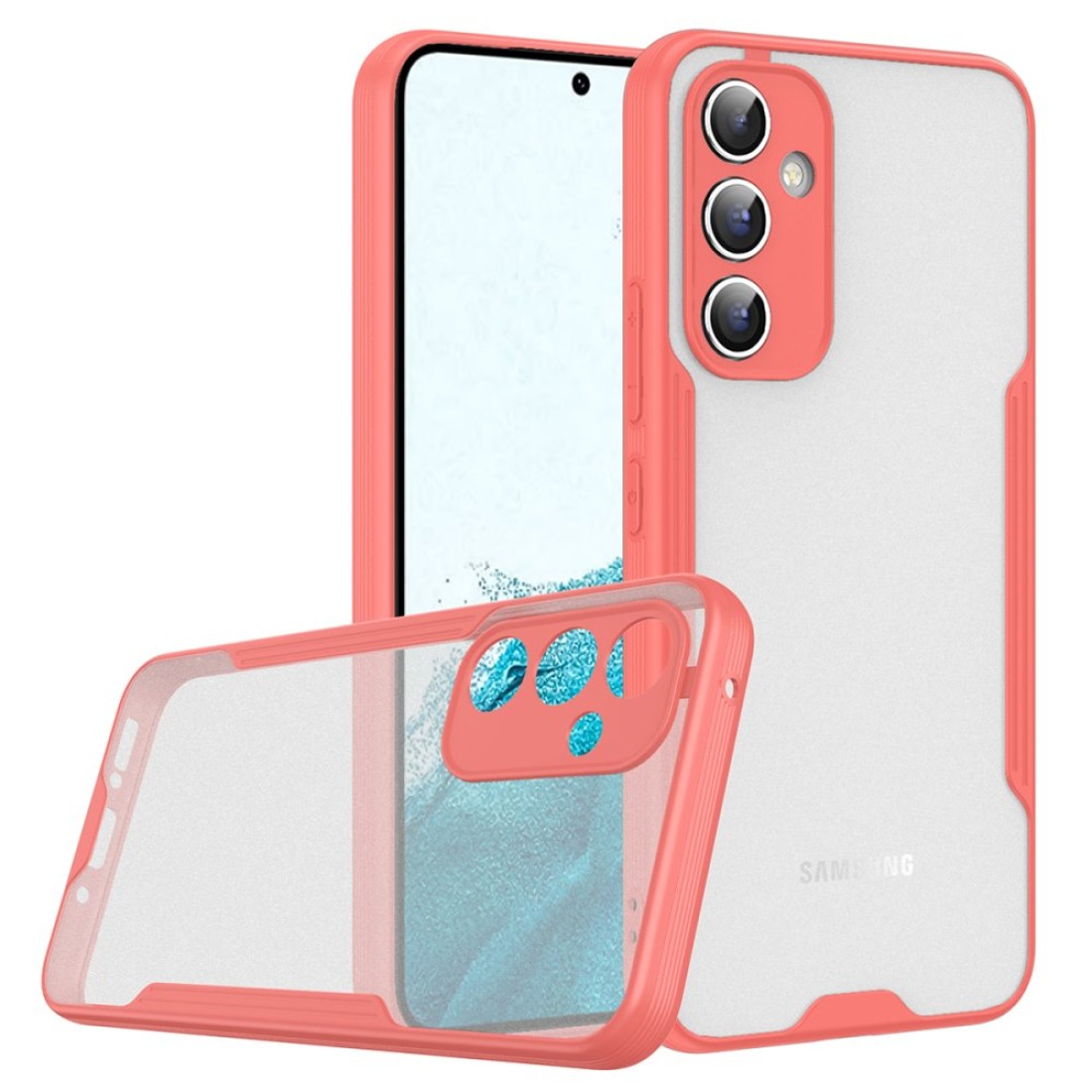  Samsung Galaxy A24 4G Kılıf Platin Silikon - Pembe