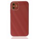  iPhone 12 Kılıf Glass Kapak - Bordo
