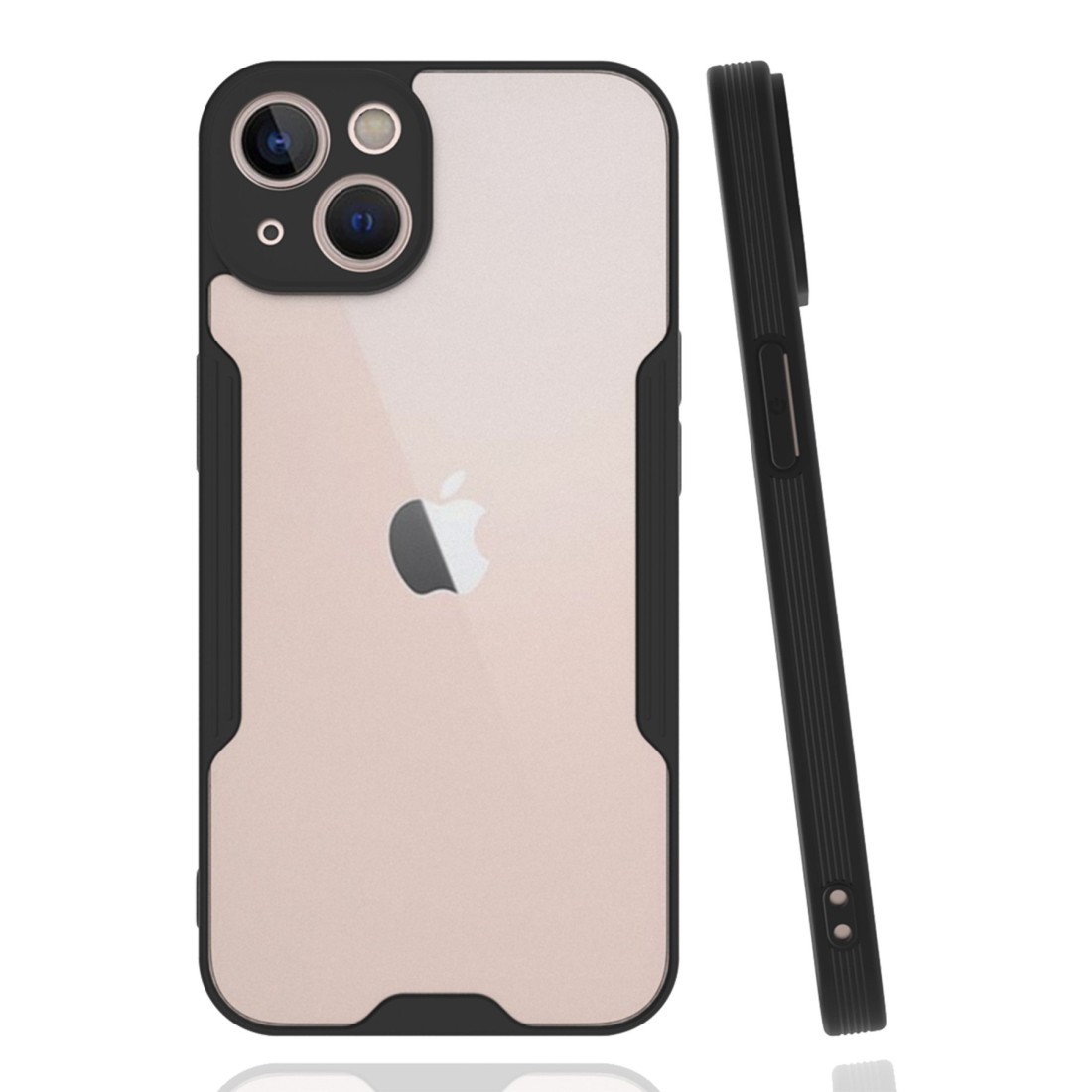  iPhone 14 Plus Kılıf Platin Silikon - Siyah