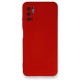  Xiaomi Poco M3 Pro Kılıf Nano içi Kadife Silikon - Kırmızı