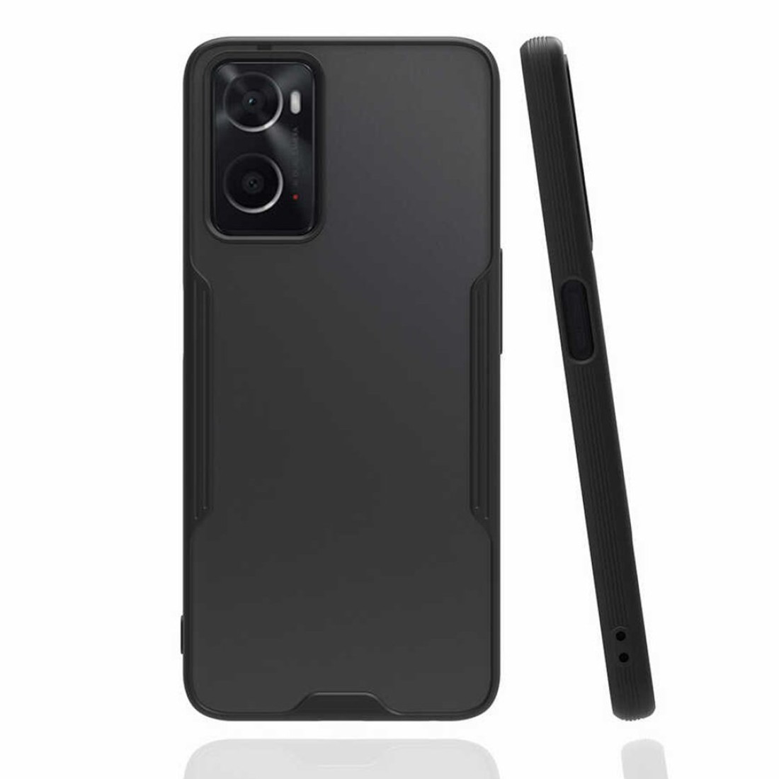  Oppo A96 Kılıf Platin Silikon - Siyah