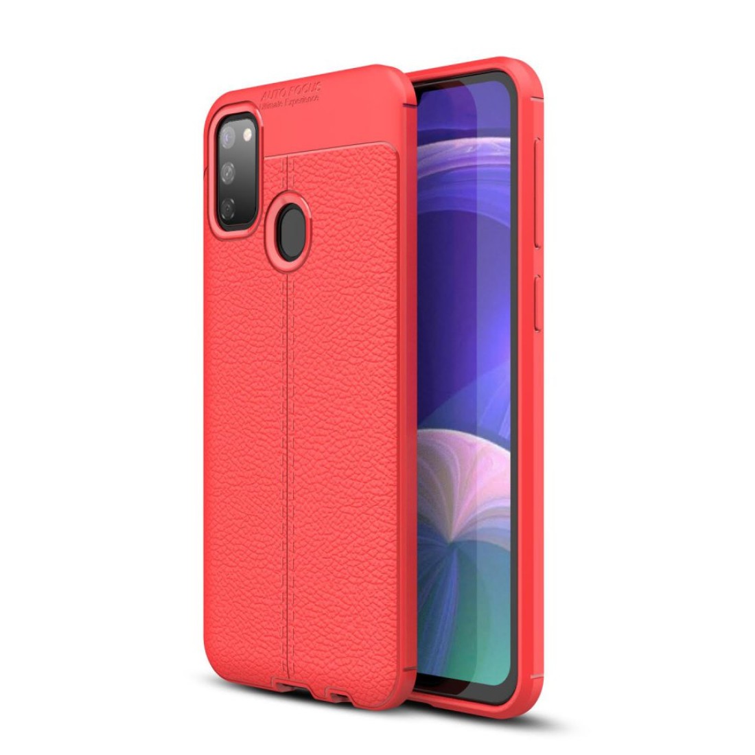  Samsung Galaxy M30S Kılıf Auto Focus Kapak - Kırmızı