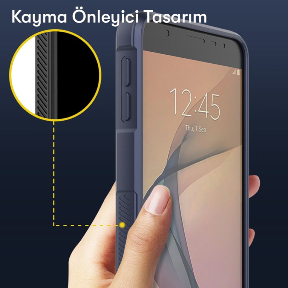 Samsung Galaxy J7 Prime Kılıf Optimum Silikon - Siyah Samsung Galaxy J7 Prime Kılıf Optimum Silikon - Siyah