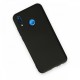  Huawei P20 Lite Kılıf Nano içi Kadife Silikon - Siyah