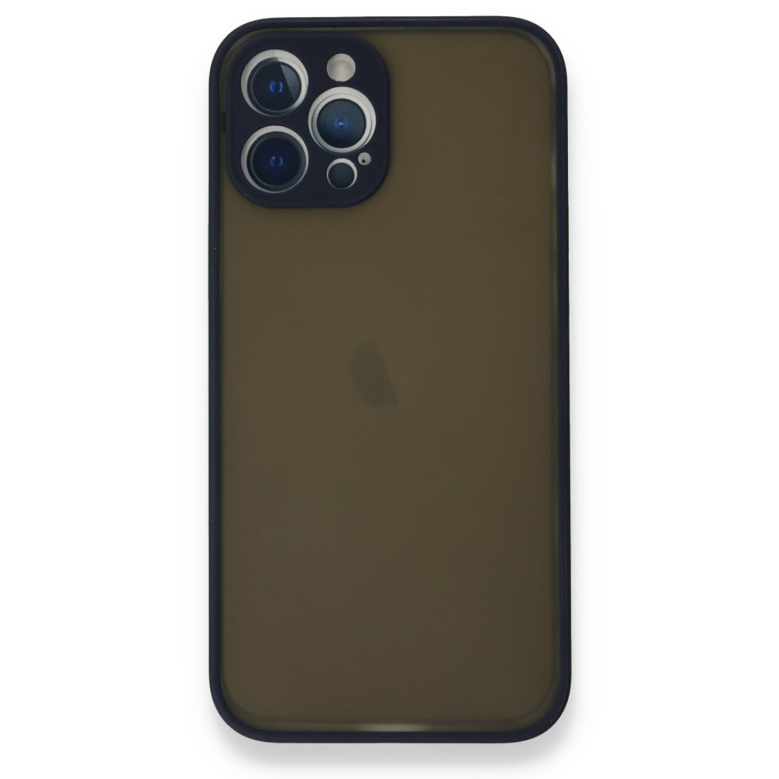  iPhone 12 Pro Kılıf Montreal Silikon Kapak - Lacivert