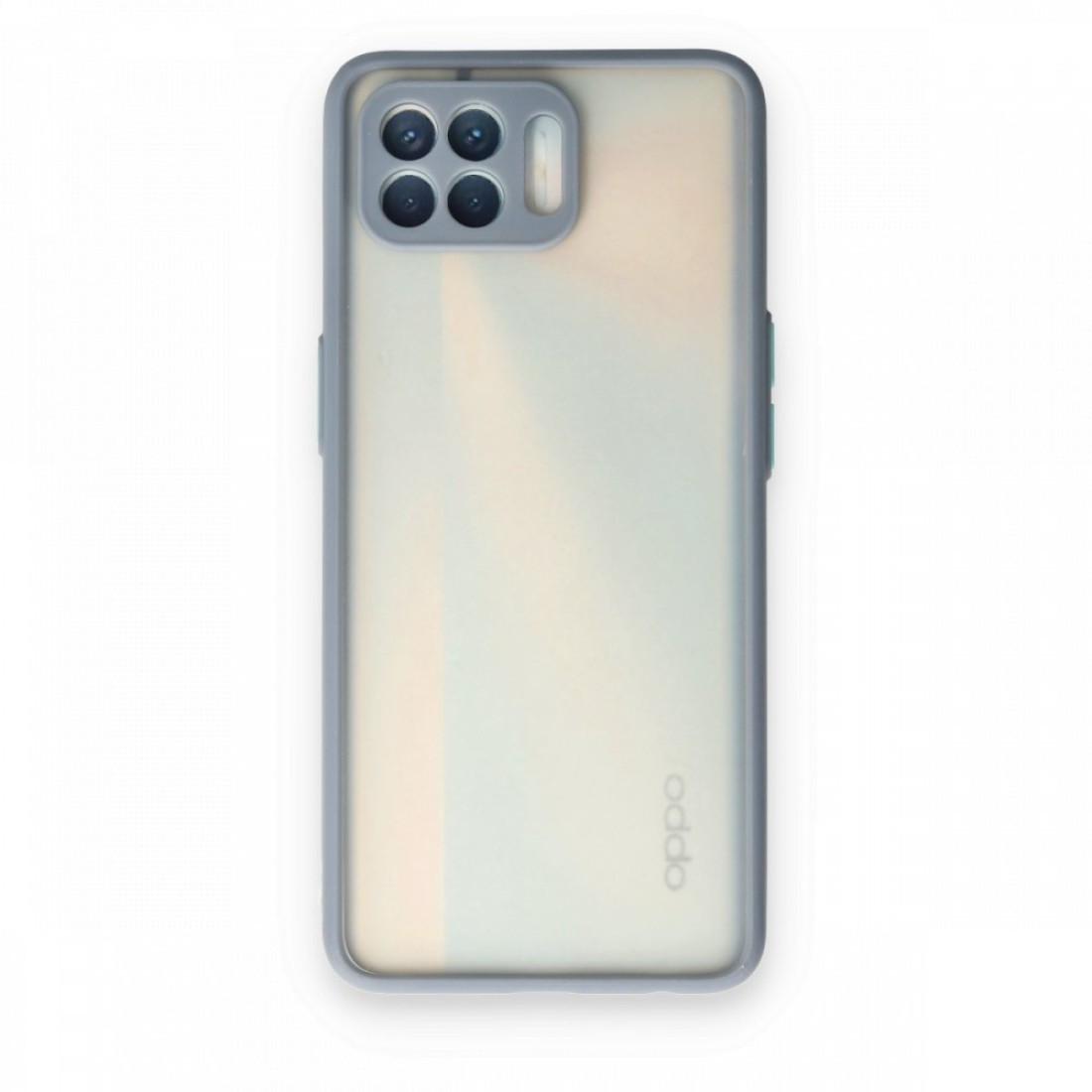  Oppo Reno 4 Lite Kılıf Montreal Silikon Kapak - Gri