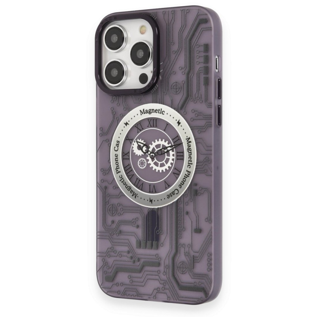  iPhone 14 Pro Max Kılıf Apollo Magneticsafe Desenli Kapak - Apollo Mor - 5