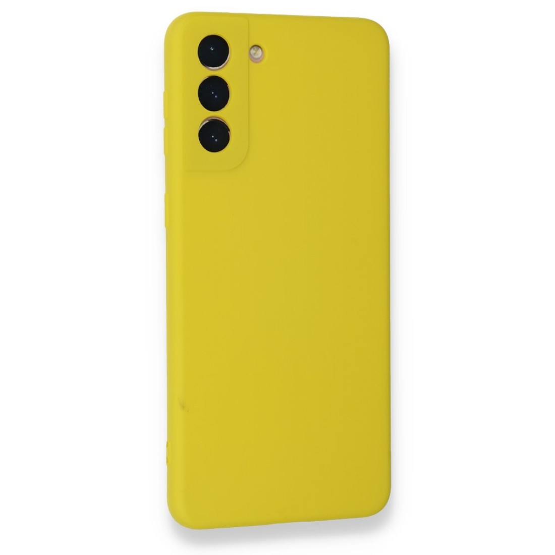 Samsung Galaxy S21 Plus Kılıf Nano içi Kadife Silikon - Sarı Samsung Galaxy S21 Plus Kılıf Nano içi Kadife Silikon - Sarı