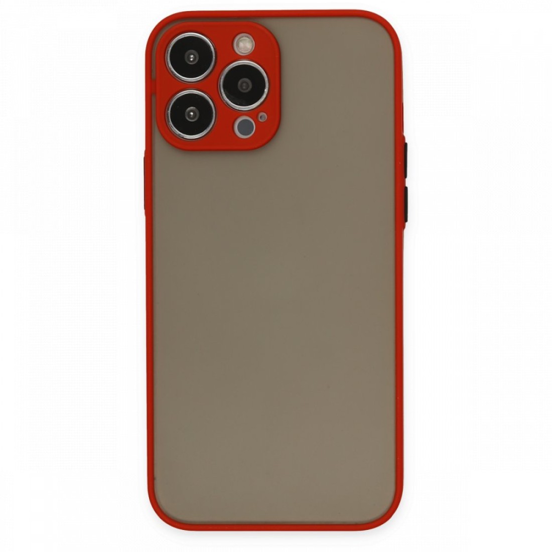 iPhone 14 Pro Kılıf Montreal Silikon Kapak - Kırmızı