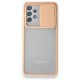 Samsung Galaxy A52 Kılıf Palm Buzlu Kamera Sürgülü Silikon - Pembe Samsung Galaxy A52 Kılıf Palm Buzlu Kamera Sürgülü Silikon - Pembe
