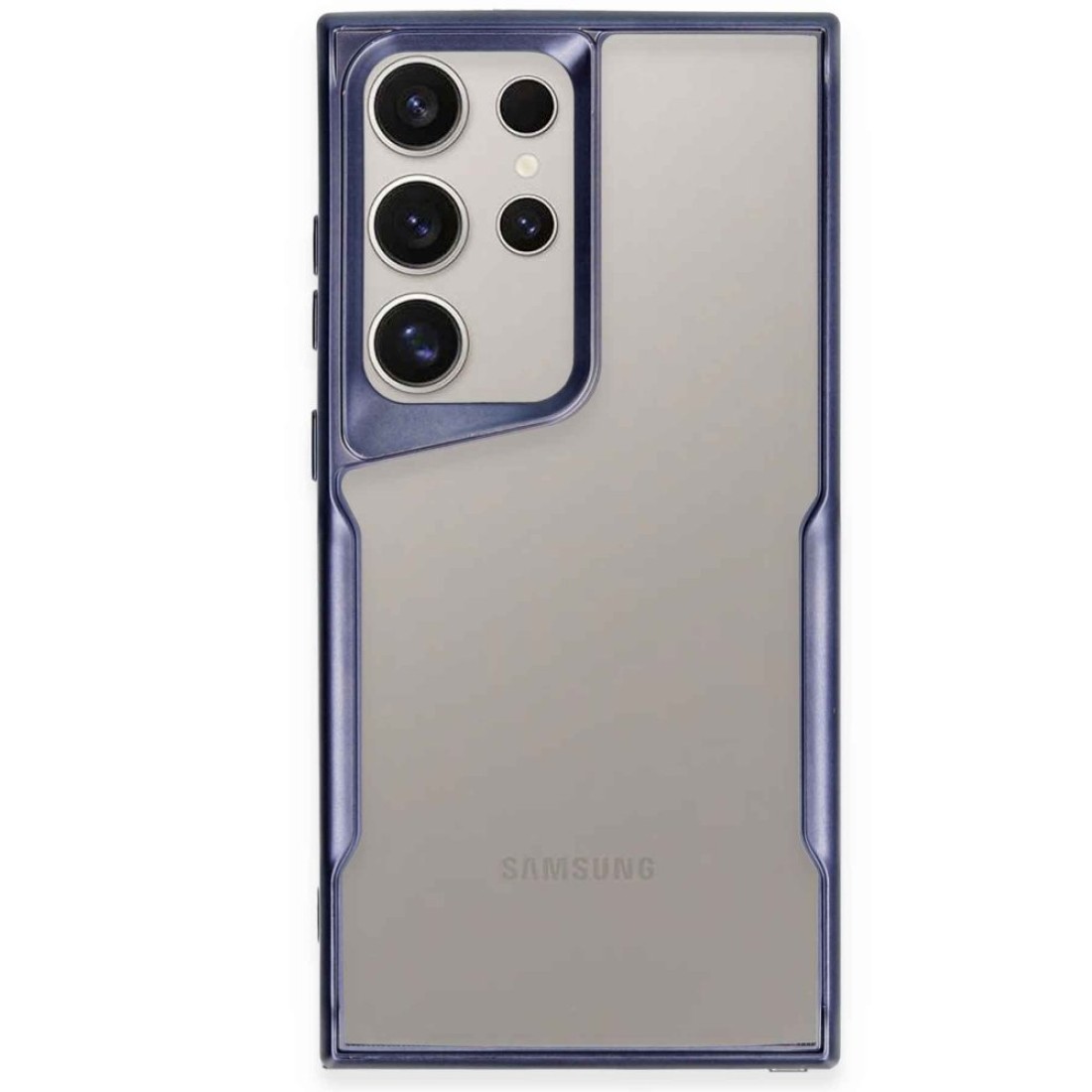  Samsung Galaxy S23 Ultra Kılıf Boyi Silikon Kapak - Lacivert