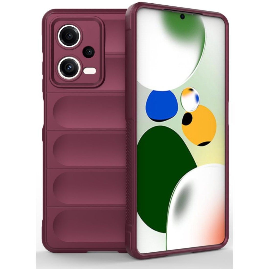  Xiaomi Poco X5 Pro 5G Kılıf Optimum Silikon - Bordo