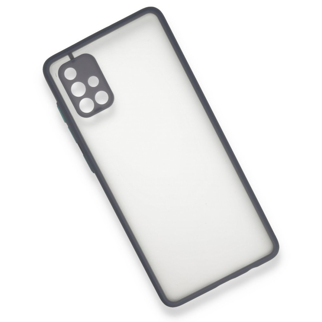  Samsung Galaxy A71 Kılıf Montreal Silikon Kapak - Gri