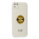  Huawei Y5P Kılıf Gros Yüzüklü Silikon - Gold