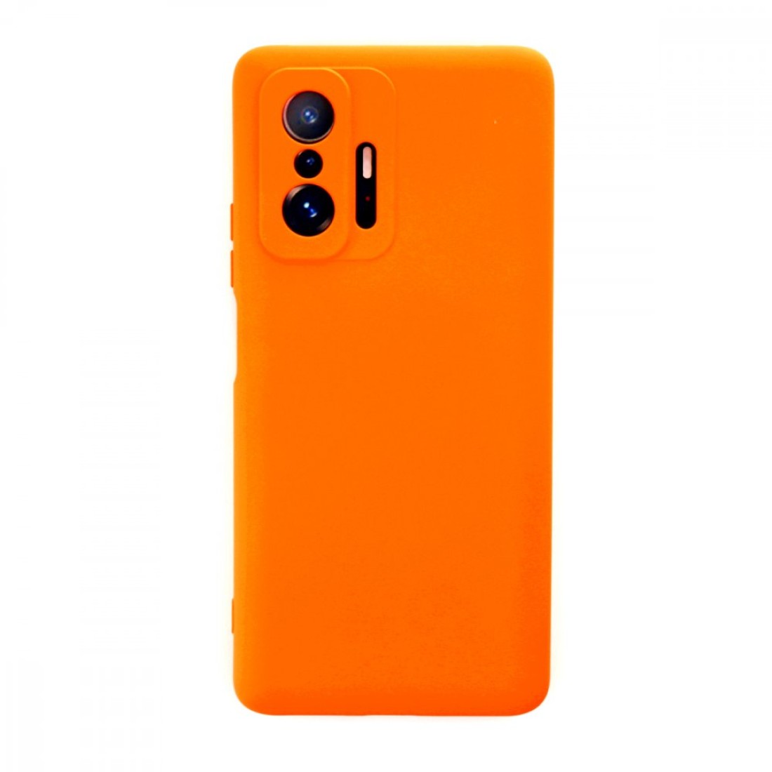  Xiaomi Mi 11T Kılıf Nano içi Kadife Silikon - Turuncu