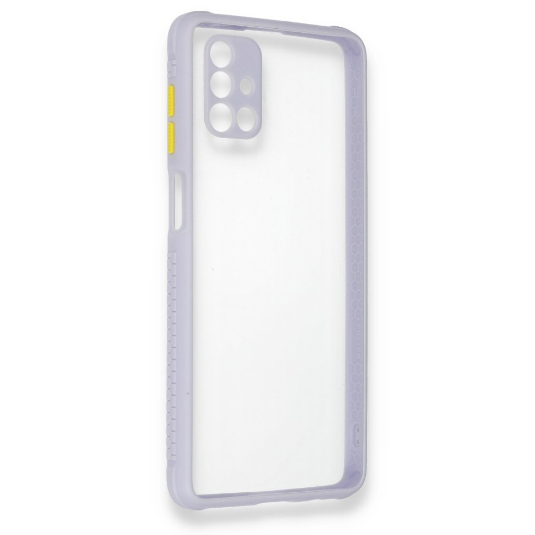  Samsung Galaxy M51 Kılıf Miami Şeffaf Silikon - Lila